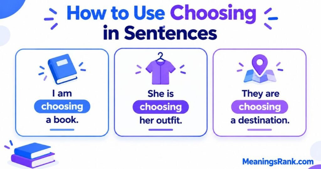 How to Use Choosing in Sentences