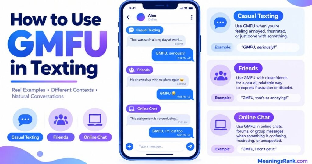 How to Use GMFU in Texting