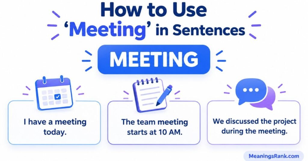 How to Use “Meeting” in Sentences