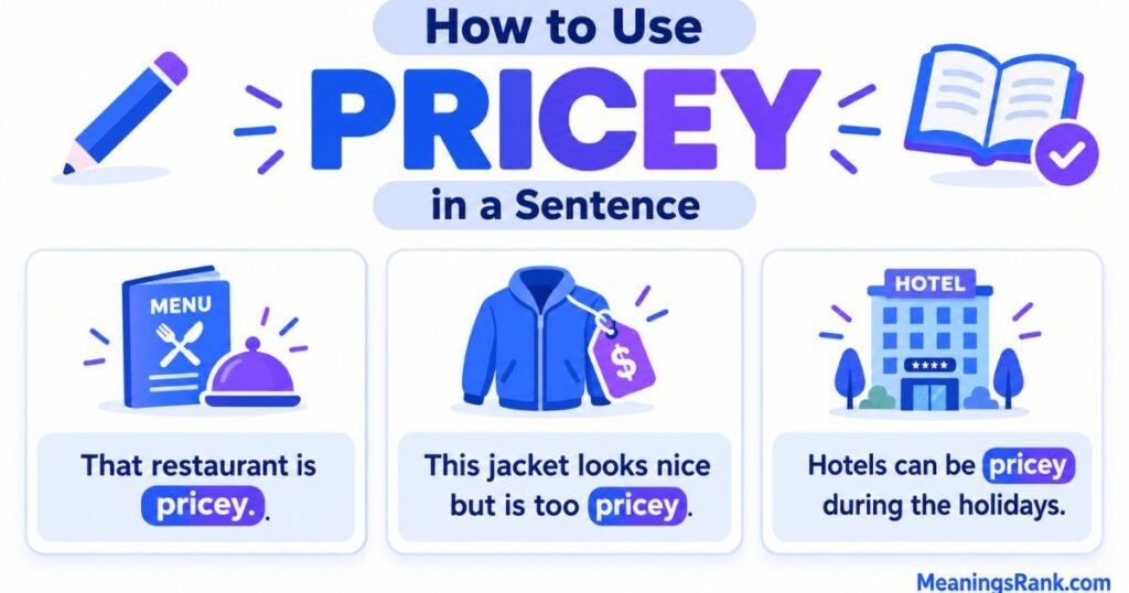 How to Use Pricey in a Sentence