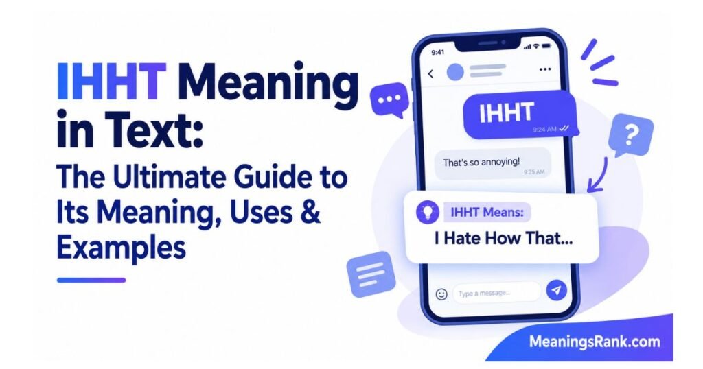 IHHT Meaning in Text