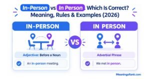 In-Person vs In Person