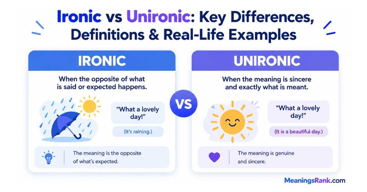 Ironic vs Unironic