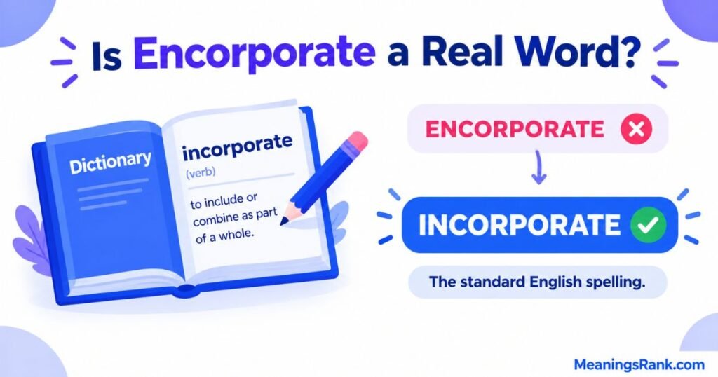 Is Encorporate a Real Word