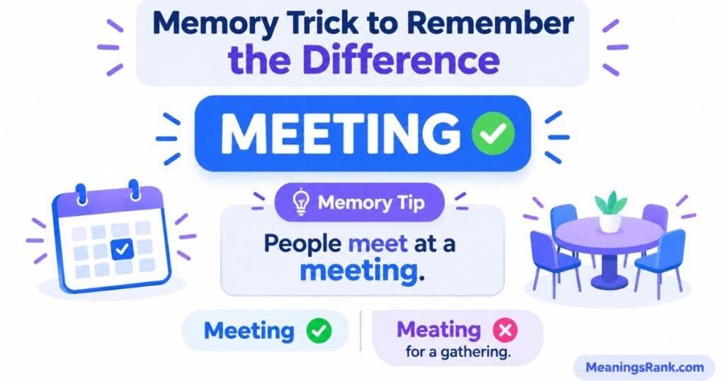 Memory Trick to Remember the Difference
