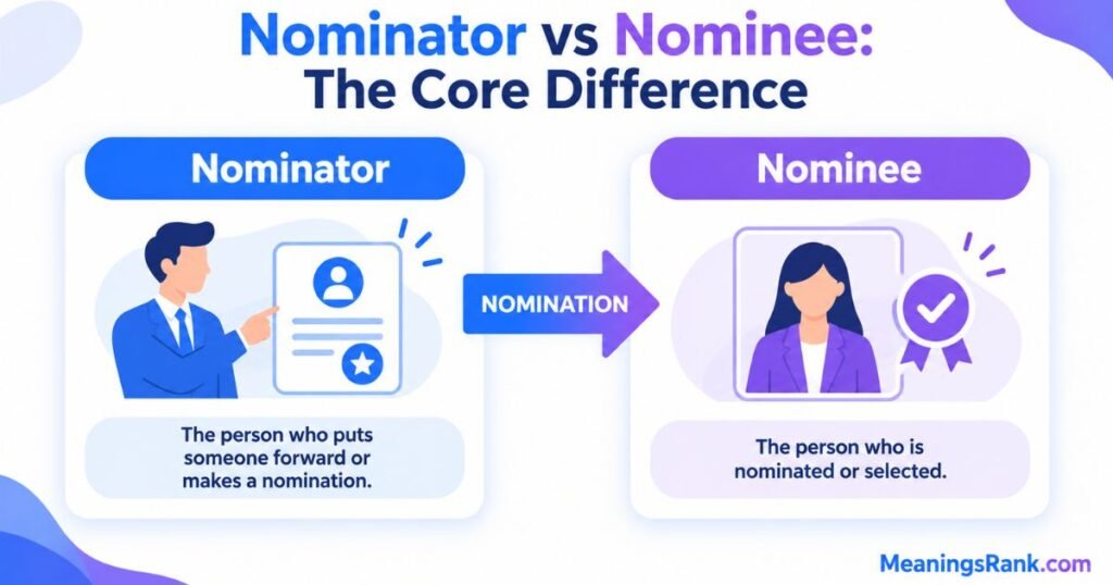 Nominator vs Nominee The Core Difference