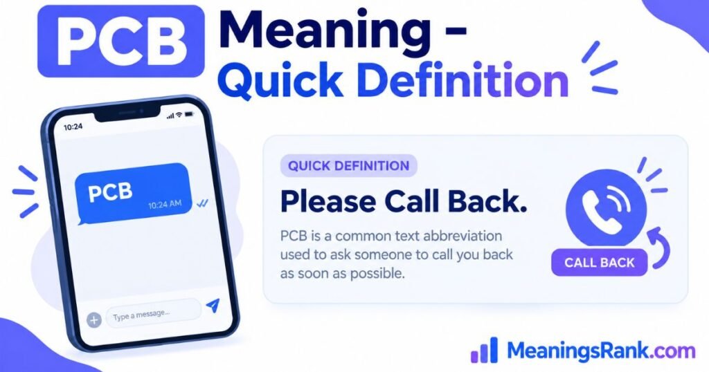 PCB Meaning - Quick Definition
