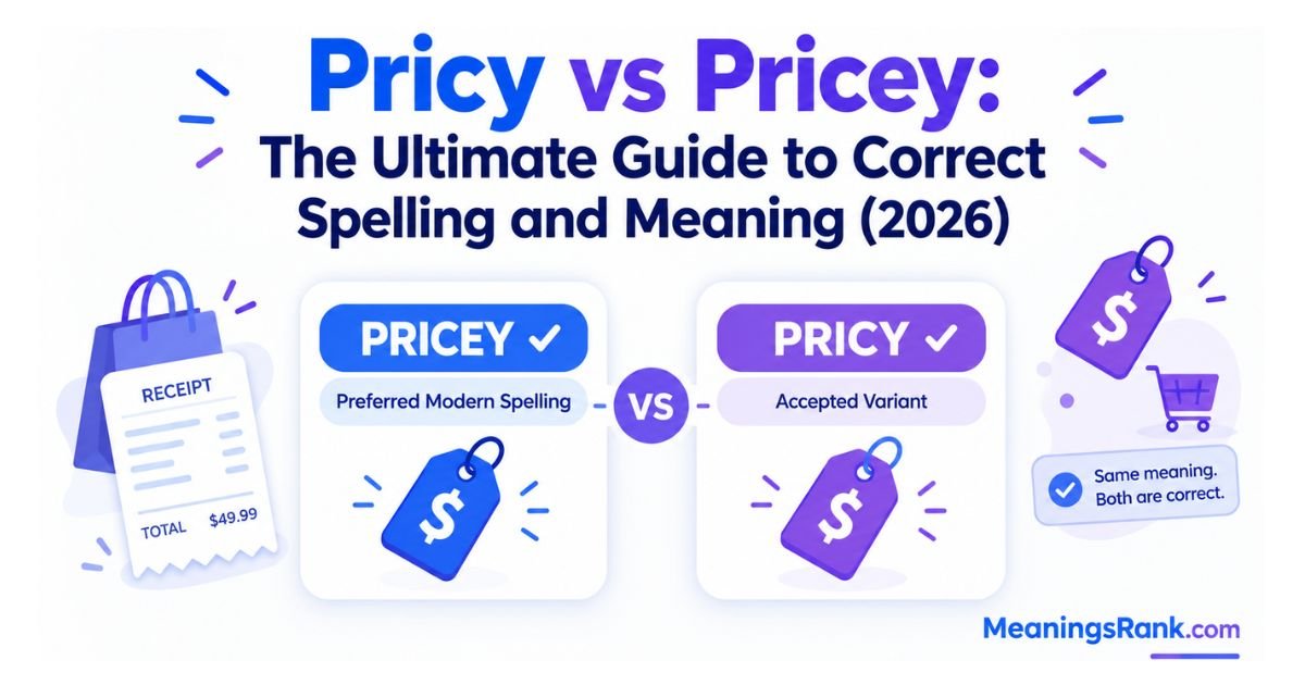 Pricy vs Pricey