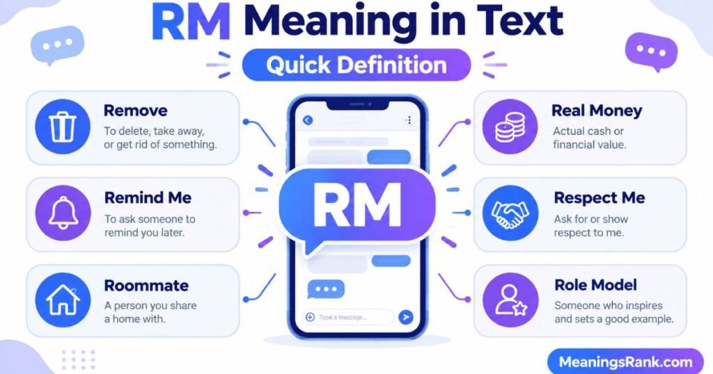 RM Meaning in Text - Quick Definition