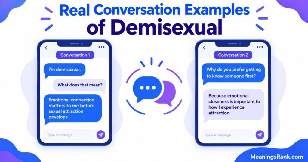 Real Conversation Examples of Demisexual