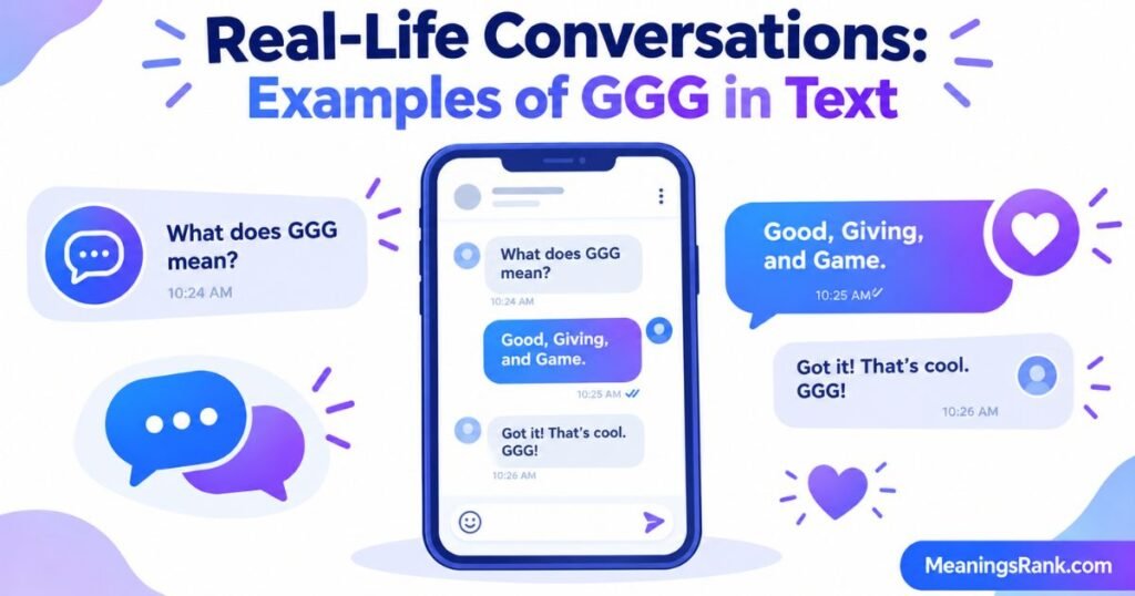 Real-Life Conversations Examples of GGG in Text