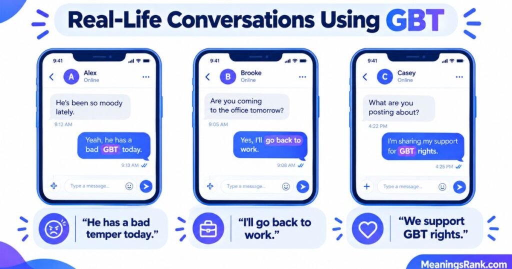 Real-Life Conversations Using GBT