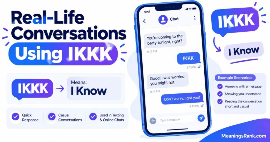 Real-Life Conversations Using IKKK