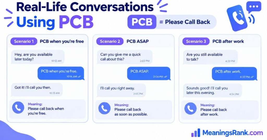 Real-Life Conversations Using PCB