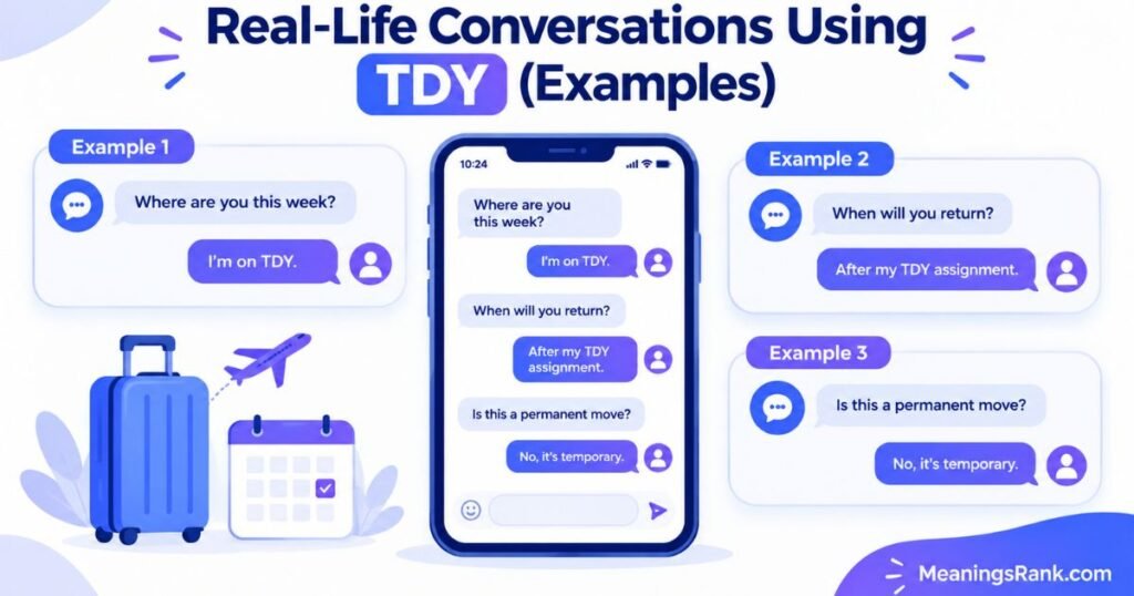 Real-Life Conversations Using TDY (Examples)