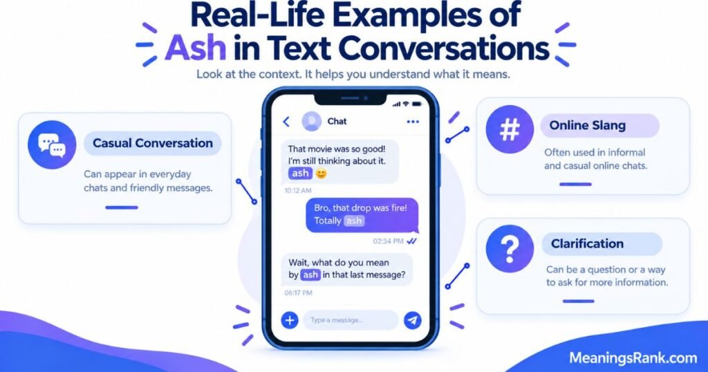 Real-Life Examples of Ash in Text Conversations