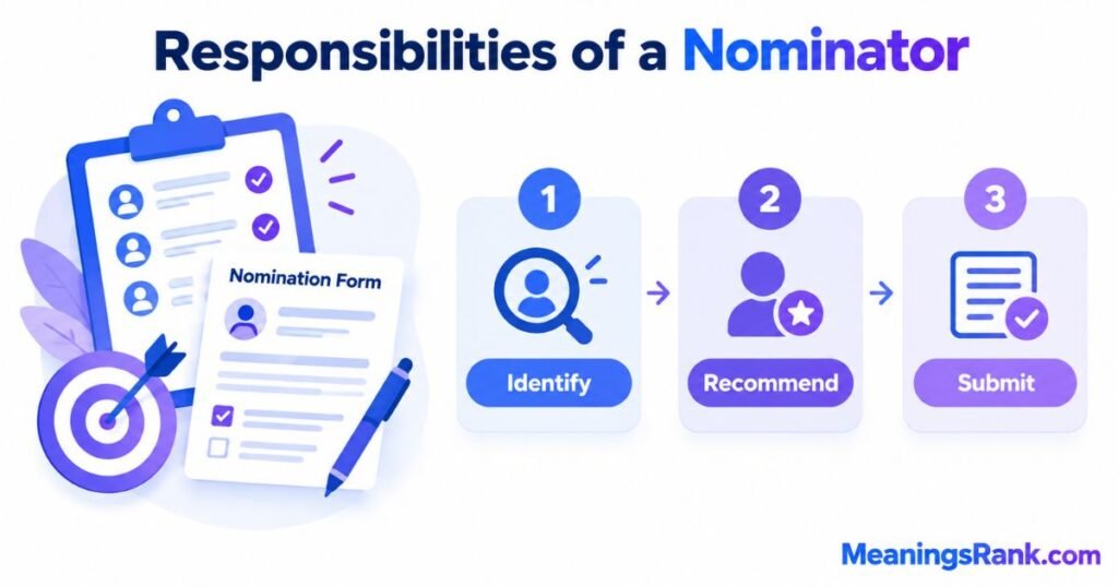 Responsibilities of a Nominator