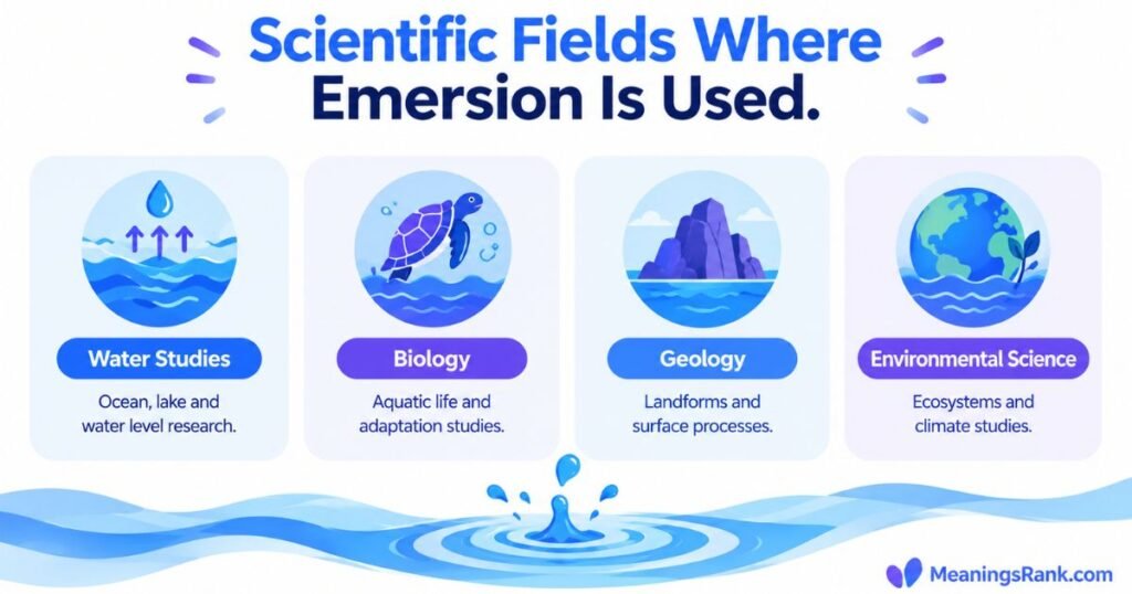 Scientific Fields Where Emersion is Used