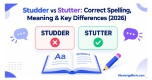 Studder vs Stutter