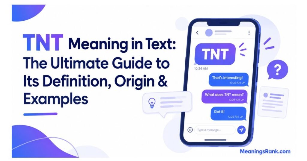 TNT meaning in Text