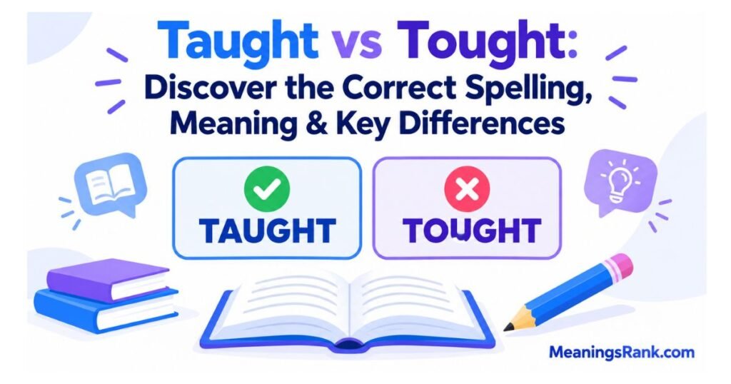 Taught vs Tought: Discover the Correct Spelling, Meaning & Key Differences