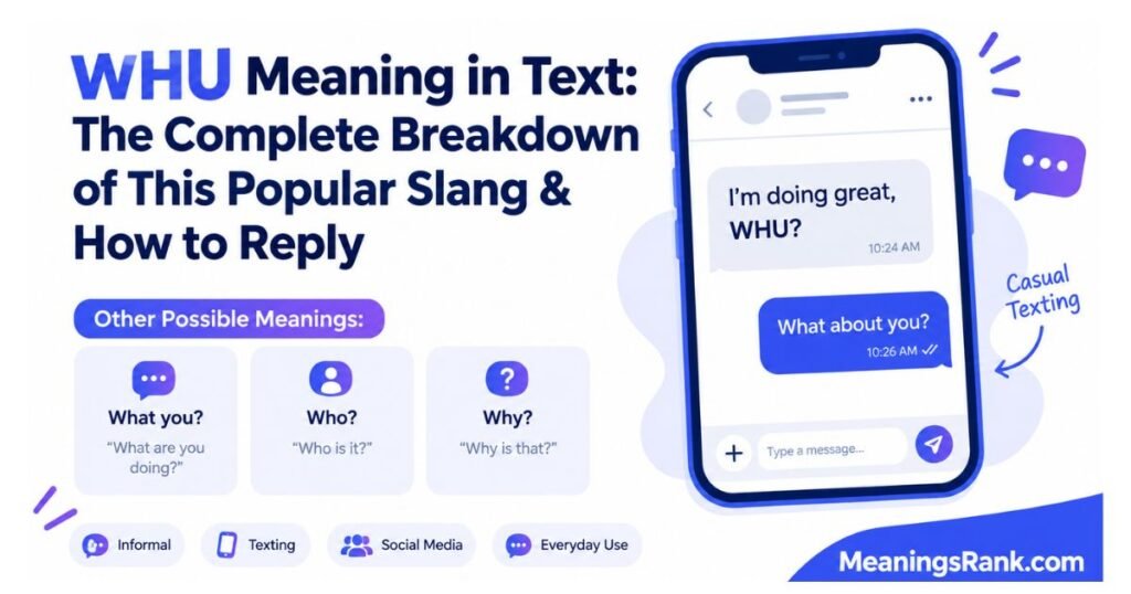 WHU Meaning in Text: The Complete Breakdown of This Popular Slang & How to Reply