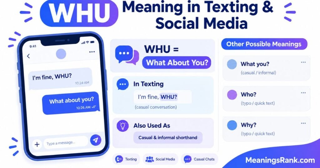 WHU Meaning in Texting & Social Media