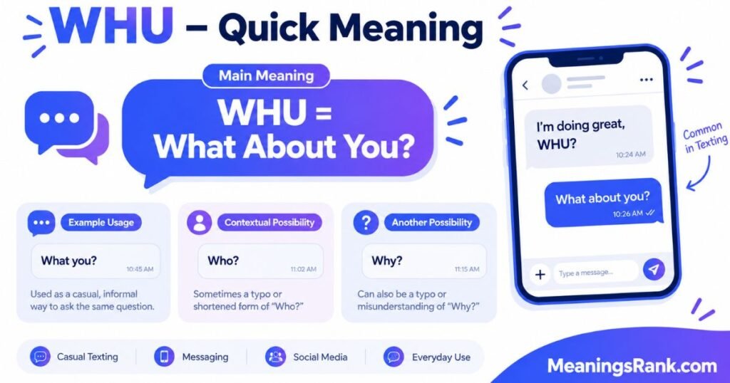 WHU - Quick Meaning