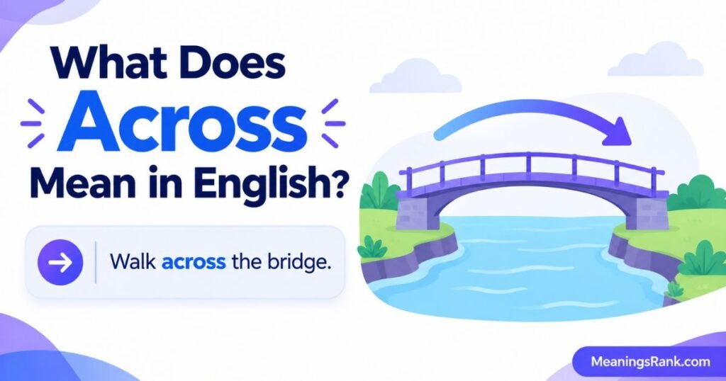 What Does Across Mean in English