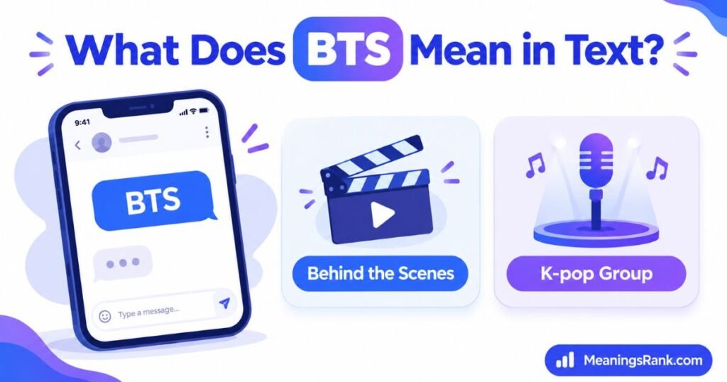 What Does BTS Mean in Text