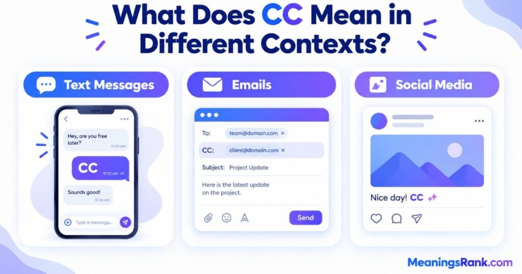 What Does CC Mean in Different Contexts
