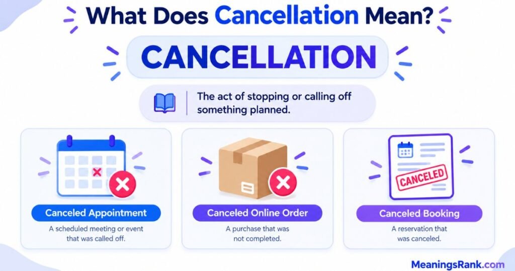 What Does Cancellation Mean