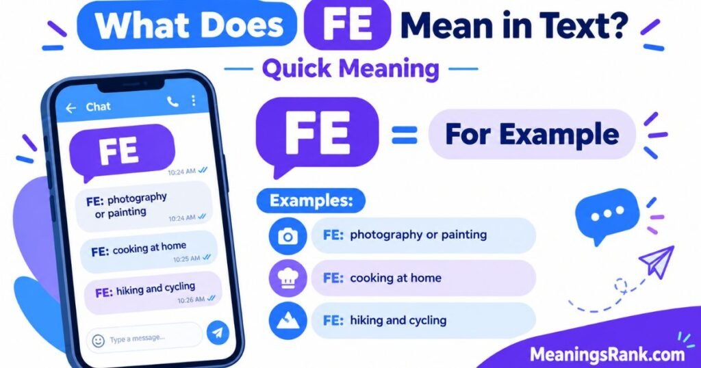 What Does FE Mean in Text