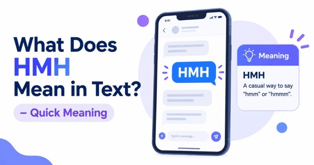 What Does HMH Mean in Text - Quick Meaning