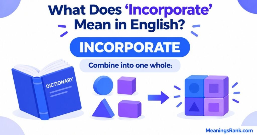 What Does “Incorporate” Mean in English