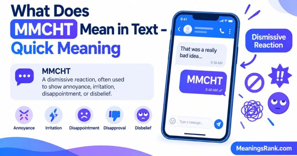 What Does MMCHT Mean in Text - Quick Meaning