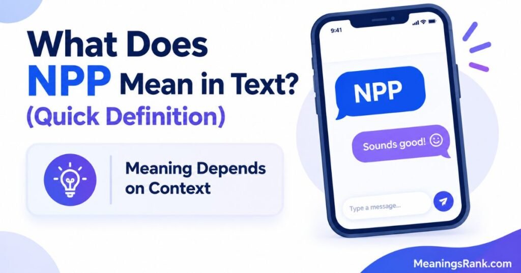 What Does NPP Mean in Text