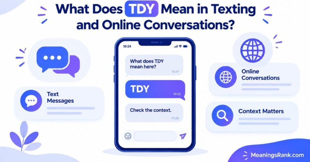 What Does TDY Mean in Texting and Online Conversations