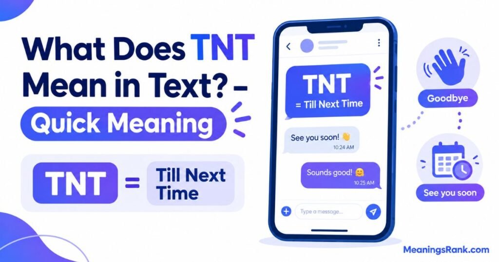 What Does TNT Mean in Text-Quick Meaning