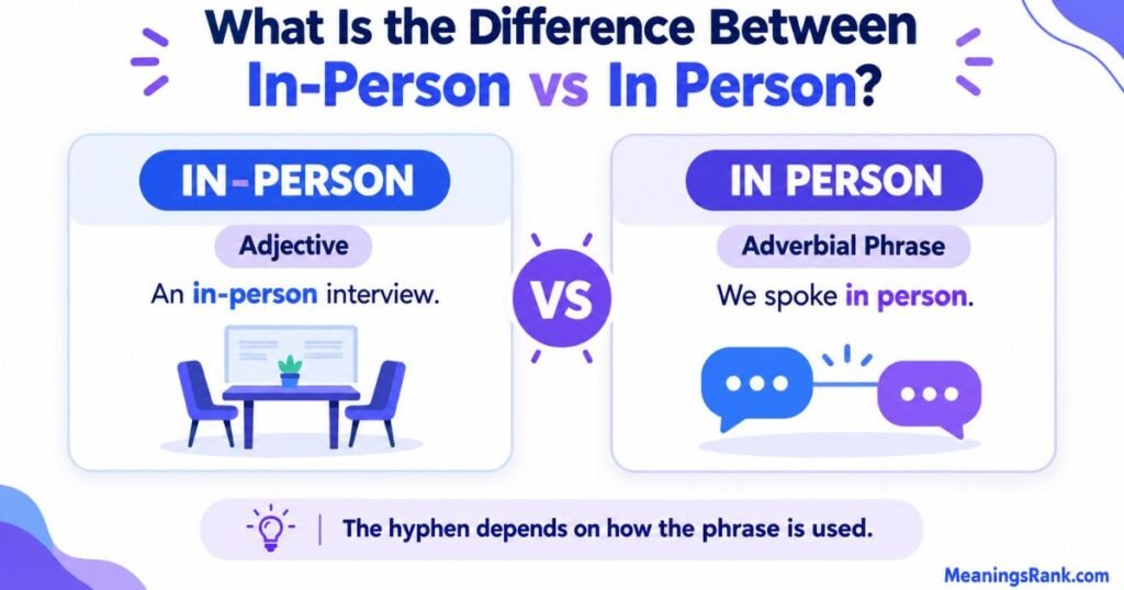 What Is the Difference Between In-Person vs In Person