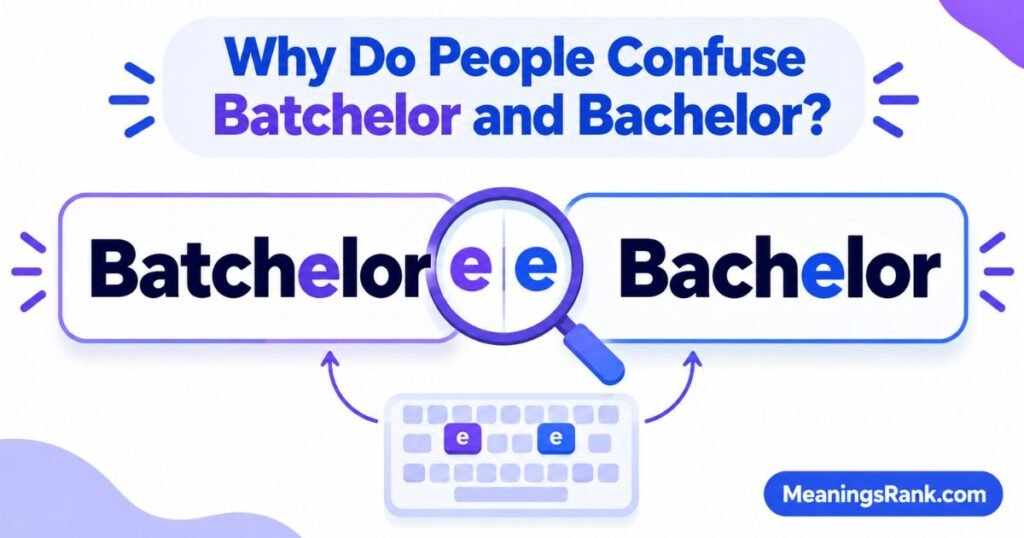 Why Do People Confuse Batchelor and Bachelor