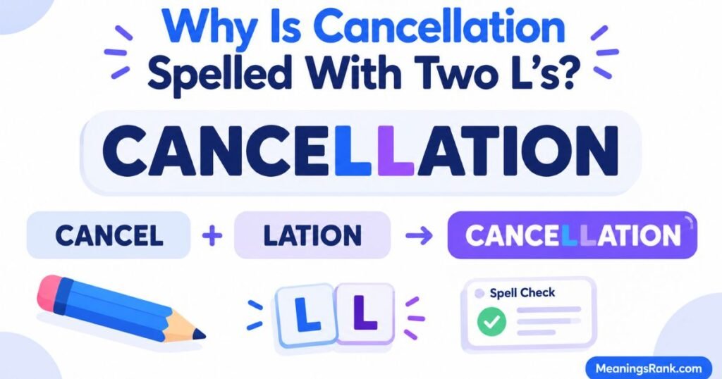 Why Is Cancellation Spelled With Two L’s