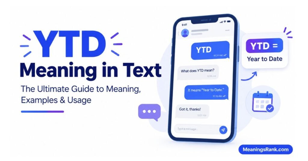 YTD Meaning in Text