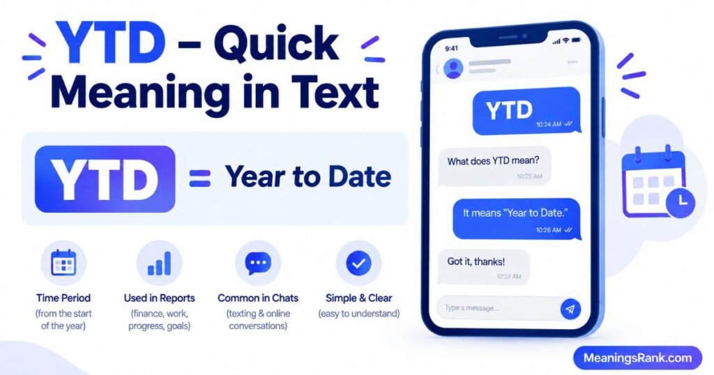 YTD - Quick Meaning in Text